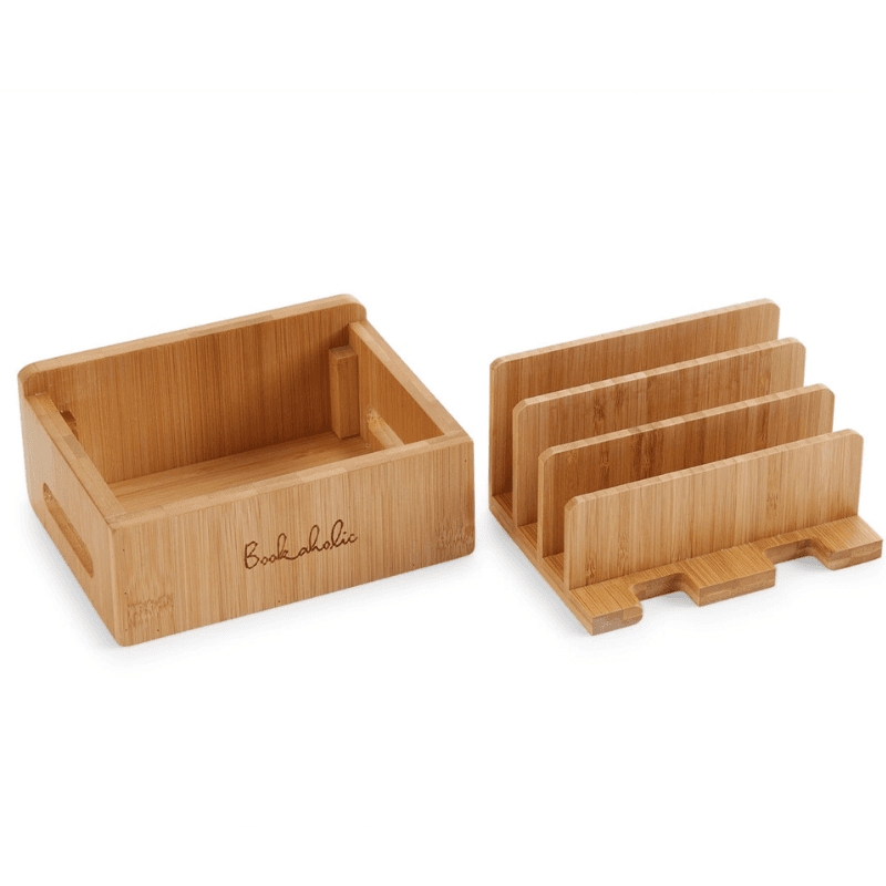 Bamboo Charging Station & Cord Organizer