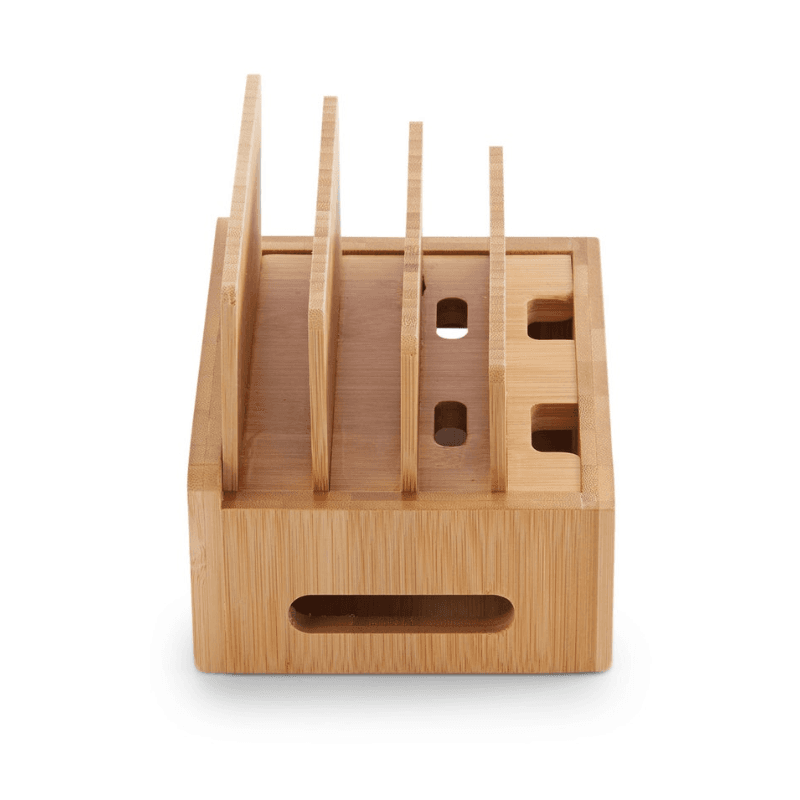 Bamboo Charging Station & Cord Organizer